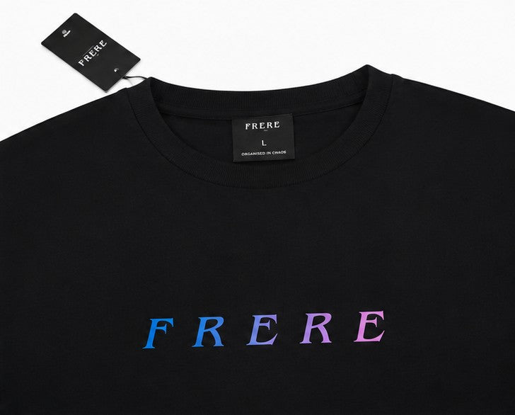 FRERE Gradient Logo Oversized T-Shirt (black)