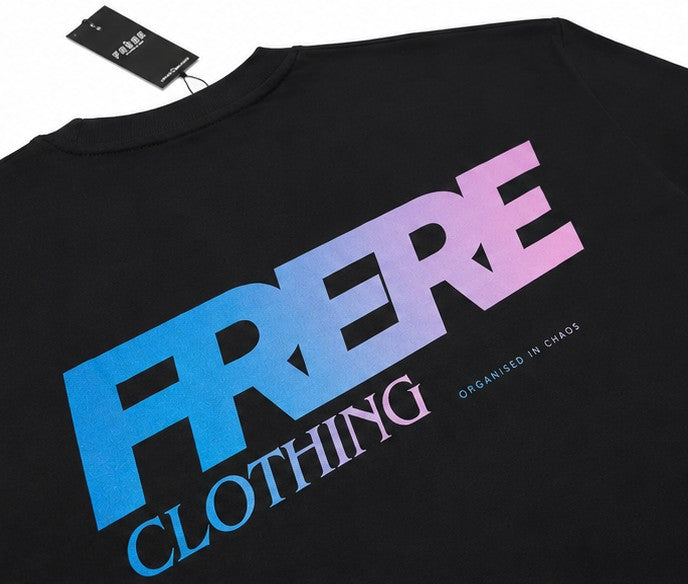 FRERE Gradient Logo Oversized T-Shirt (black)
