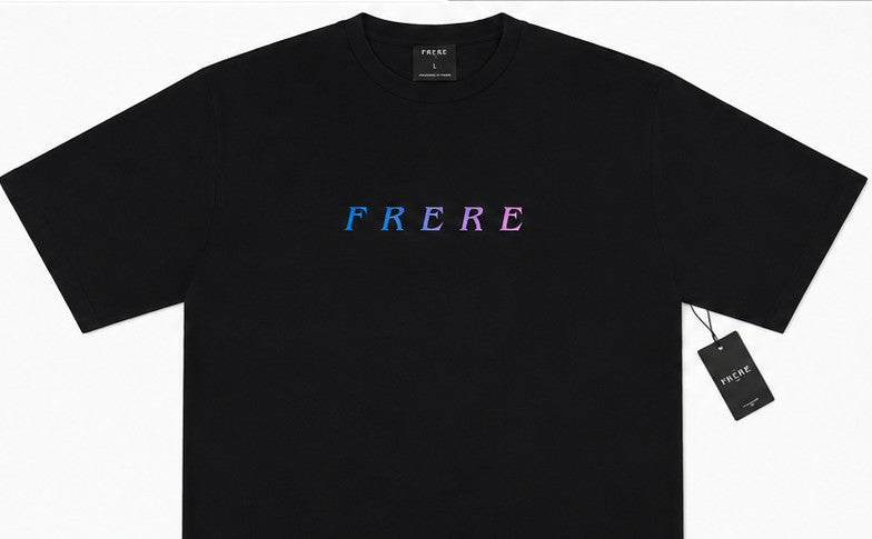FRERE Gradient Logo Oversized T-Shirt (black)