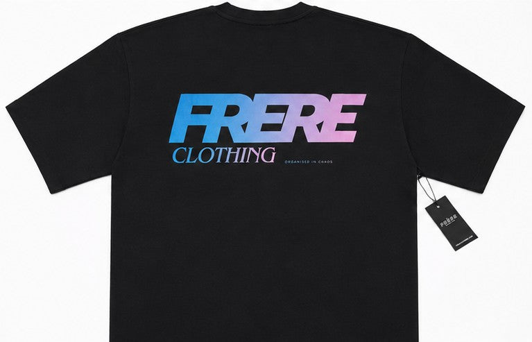 FRERE Gradient Logo Oversized T-Shirt (black)